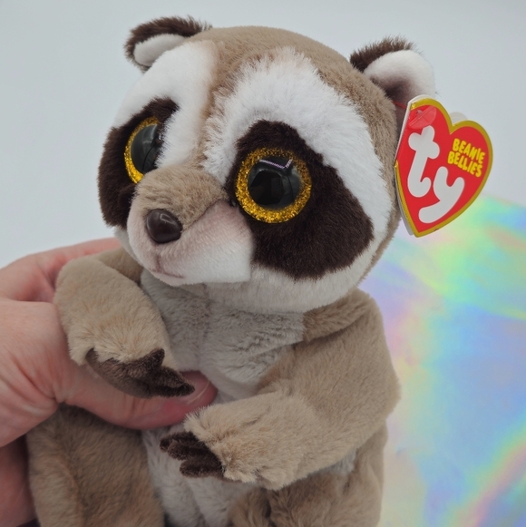 Ty Beanie Baby Bellies Petey the Raccoon Plush Stuffed Toy - Picture 3 of 6